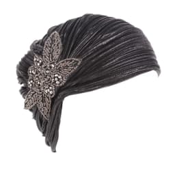 Fashion Women Gold Silver Diamond Jewelry Turban Cap Muslim Glitter Hijab Bonnet Pleated India Caps Ladies Hair Accessories Hat