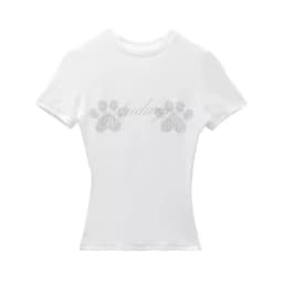 Yedinas Gothic T Shirt Women Clothes Korean Fashion 2024 Summer Tops Slim Grunge Aesthetics Vintage Y2k Tee Shirt Femme Tshirts