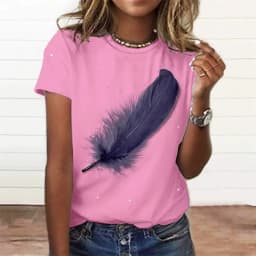 Summer Fashion Women'S T-Shirt 3d Floral Print Tee Large Size Tops Woman Clothing Everyday Female Top Women Short Sleeve T Shirt