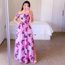 Women Fashion One Shoulder Printed Split Sweet and Elegant Butterfly Rainbow Long Dress lady dresses flower Solid colorful