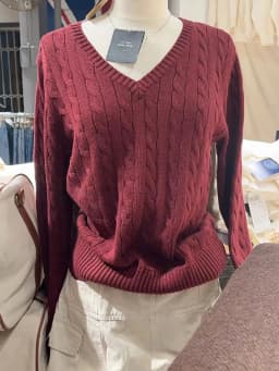 Solid Twisted Flower Knitted Sweater For Women Autumn Winter Cotton V Neck Slim Pullovers Tops Sweet Preppy Style Jumper Y2k