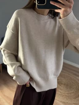 Light Blue Oversized Sweaters For Women Trend White Loose Sweater Casual Autumn Winter Warm Thick Knit Sweater Women Jumper
