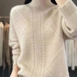 Half Turtleneck Sweater Women's Autumn Winter Casual Soft Solid Color Pullovers Korean Knitted Jumper Female Thicken Sweaters