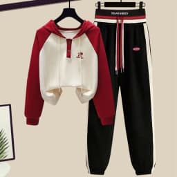Spring and Autumn Sports Suit Women's 2023 New Korean Version Loose Age Reducing Top Slimming Casual Pants Two-piece Set