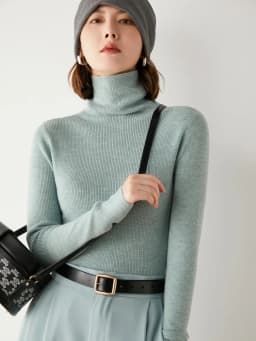 Fashion Turtleneck Sweater Women Autumn Winter Clothes Slim Warm Cashmere Pullover Bottoming Shirt Office Lady Jumper Knitwear