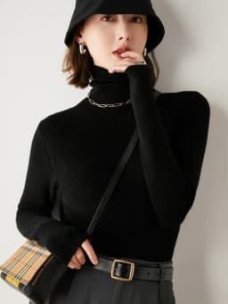 Fashion Turtleneck Sweater Women Autumn Winter Clothes Slim Warm Cashmere Pullover Bottoming Shirt Office Lady Jumper Knitwear