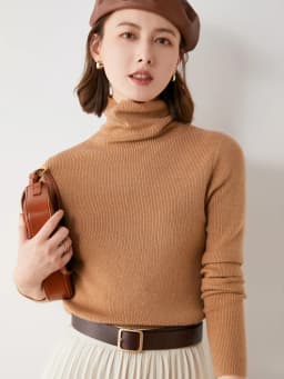 Fashion Turtleneck Sweater Women Autumn Winter Clothes Slim Warm Cashmere Pullover Bottoming Shirt Office Lady Jumper Knitwear