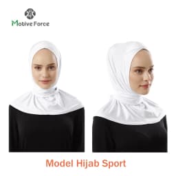 Muslim Modal Sport Hijab Abaya White Head Scarf Hijabs For Woman Abayas Women Jersey Turbans Islamic Turban Wrap Instant shawl