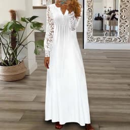 Party Dress Women Spring Summer V-Neck Long Sleeve Elegant Fashion Printing Loungewear Ladies Maxi Dress Streetwear Dropshipping
