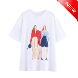 Women's Cotton T-shirt Summer 2025 High Quality Short Sleeve Tee Y2k Streetwear Fashion Shirts T Shirt Female Ladies Tops