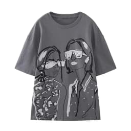 Women's Cotton T-shirt Summer 2025 High Quality Short Sleeve Tee Y2k Streetwear Fashion Shirts T Shirt Female Ladies Tops