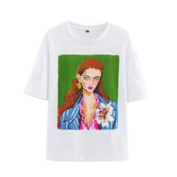 Women's Cotton T-shirt Summer 2025 High Quality Short Sleeve Tee Y2k Streetwear Fashion Shirts T Shirt Female Ladies Tops