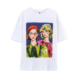 Women's Cotton T-shirt Summer 2025 High Quality Short Sleeve Tee Y2k Streetwear Fashion Shirts T Shirt Female Ladies Tops
