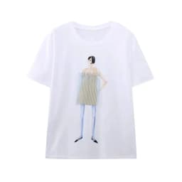 Women's Cotton T-shirt Summer 2025 High Quality Short Sleeve Tee Y2k Streetwear Fashion Shirts T Shirt Female Ladies Tops