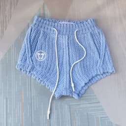 Girls Suit Knitting 2026 New Fashion Summer Korean Ladylike Sweet 2 Pic Set Full Zipper O-Neck Elastic Waist Solid Shorts Sex
