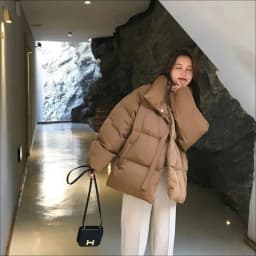 2026 Autumn Winter Puffer Coat Women Thick Down Cotton Padded Jacket Overcoat Female Fashion Casual Loose Parkas Woman