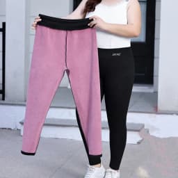 High Waist Fleece Leggings Women Velet Warm Shark Pants Slimming Skinny Stretched Plus Size 100KG 7XL 6XL Girl Thermal Trousers