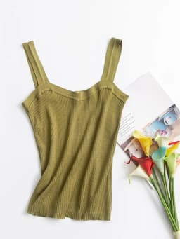 SuyaDream Women Silk Camisole 70%Silk 30%Cotton Kitted Chic Camis 2025 Spring Summer Solid Bottoming Shirt