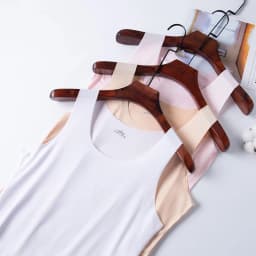Women Summer Ice Silk Seamless Top Basic Sleeveless O-Neck Racerback Athletic Thin Shirts Plain Solid Color Yoga Quick Dropship