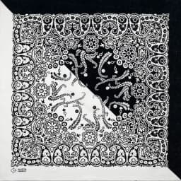 High Quality New Design Hip Hop Amoeba Cashew Cotton Square Scarf Black Bandana Scarf Headband Paisley Gifts Unisex