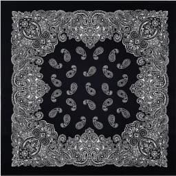 High Quality New Design Hip Hop Amoeba Cashew Cotton Square Scarf Black Bandana Scarf Headband Paisley Gifts Unisex