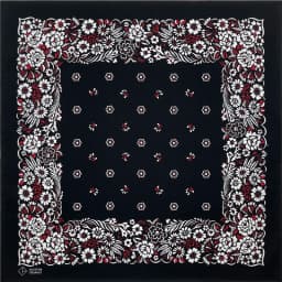 High Quality New Design Hip Hop Amoeba Cashew Cotton Square Scarf Black Bandana Scarf Headband Paisley Gifts Unisex