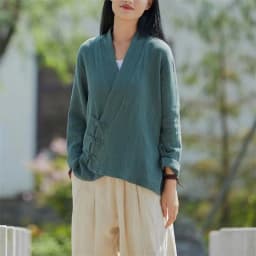 Spring Cotton Linen Cardigans Women Solid Fashion Vintage Chinese Style Irregular Button Coat Oversize Jacket Tops Ropa De Mujer