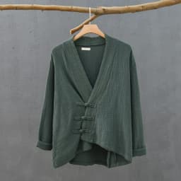 Spring Cotton Linen Cardigans Women Solid Fashion Vintage Chinese Style Irregular Button Coat Oversize Jacket Tops Ropa De Mujer