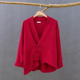 Spring Cotton Linen Cardigans Women Solid Fashion Vintage Chinese Style Irregular Button Coat Oversize Jacket Tops Ropa De Mujer