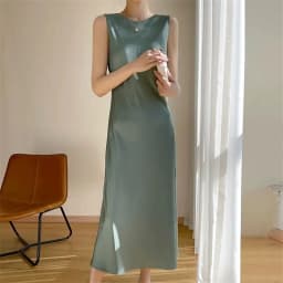 2026 Summer Robe Long Maxi Sundress Fashion Elegant Women's Acetate Satin Dresses Sexy Artificial Silk Sleeveless Party Dress