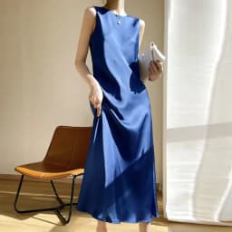 2026 Summer Robe Long Maxi Sundress Fashion Elegant Women's Acetate Satin Dresses Sexy Artificial Silk Sleeveless Party Dress