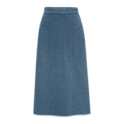 Women Wool Tweed Skirt Midi Skirt Women's Autumn and Winter New Vintage High Waist Slim Hip Skirt Mid-length A-line Skirt Woman