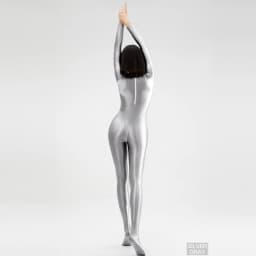 2023 AMORESY Women's Catsuit Playsuits Wetlook Shiny Glossy Tights Zipper Leotards Fullbody Overall Zentai Jumpsuits