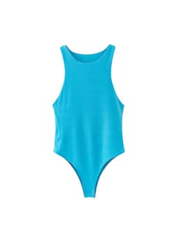 Summer solid sexy bodycon women bodysuits female 4 color green slim casual bodysuit chic lady club short playsuits femme