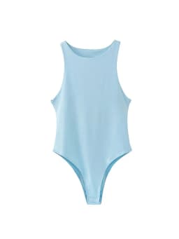 Summer solid sexy bodycon women bodysuits female 4 color green slim casual bodysuit chic lady club short playsuits femme