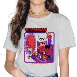 Portal Game Chell Atlas P-Body Women T Shirt The Cat Dimension Female Tops Harajuku Kawaii Tees Ladies 5XL Cotton Tshirt