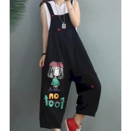Denim Jumpsuits Women Straight Pants One Piece Outfit Women Rompes Loose Korean Style Casual Vintage Playsuits Women Clothing