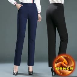 New Winter Pants For Women Thick Velvet Pants Warm Trousers Female Stretch Casual Pencil Pants Black Navy Khaki Pants Size M-6XL