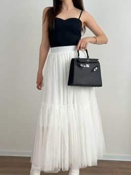 Hirsionsan Pleated Cake Skirts Women 2024 New Korean Harajuku Sweet Lace Skirt Ladies Elegant Party Ball Gown Female Mesh Skirt
