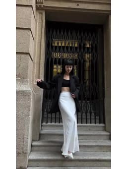 BGTEEVER Fashion High Waist Skinny Ladies Satin Skirts Spring Summer Elegant Slim Package Hip Skirts Women