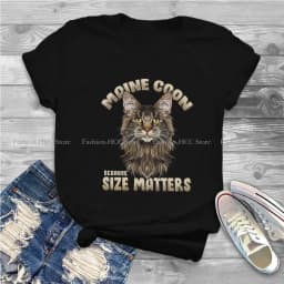 Siamese Cat Polyester TShirts Kopie Von Funny Maine Coon Distinctive Men's T Shirt Hipster Clothing
