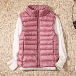 Female Winter Windproof Vest Coat New Sleeveless Portable Duck Down Vest Stand Collar Thin Jacket Ultra-light Slim Down Jacket