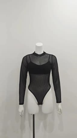 See Through Bodysuit Backless Hollow Out Transparent Club Jumpsuits Women Solid Black Tee Summer Elegant Sexy Streetwear