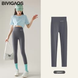 BIVIGAOS Spring Summer Thin Slim Shark Leggings Women Sexy Tight High Waist Letter Printed Sports Fitness Seamless Leggings