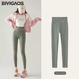 BIVIGAOS Spring Summer Thin Slim Shark Leggings Women Sexy Tight High Waist Letter Printed Sports Fitness Seamless Leggings