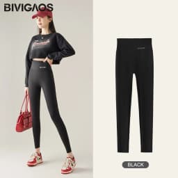 BIVIGAOS Spring Summer Thin Slim Shark Leggings Women Sexy Tight High Waist Letter Printed Sports Fitness Seamless Leggings