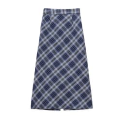 Spring and Autumn Korean New Fashion Academy Style Versatile Slim Fit Top Plaid+Half Skirt Two Piece Set