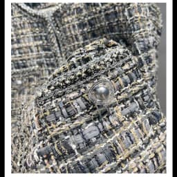 Spring Autumn French Small Fragrance Women Coat Fashion Long Sleeve Tweed O Neck Lace Dark Buckle Female High Quality Chic Coat
