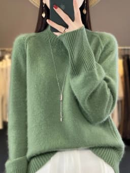 Women Turtleneck Sweater Autumn Winter Thick Pullovers 100% Merino Wool Solid Cashmere Knitwear Female Basic Clothes Korean Tops