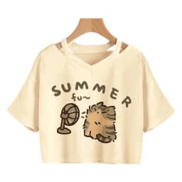 Streetwear Funny Cat T Shirt Crop Top Women Shirt Cropped Graphic Ulzzang T-shirt 90s Tshirt Top Tee Female Gothic